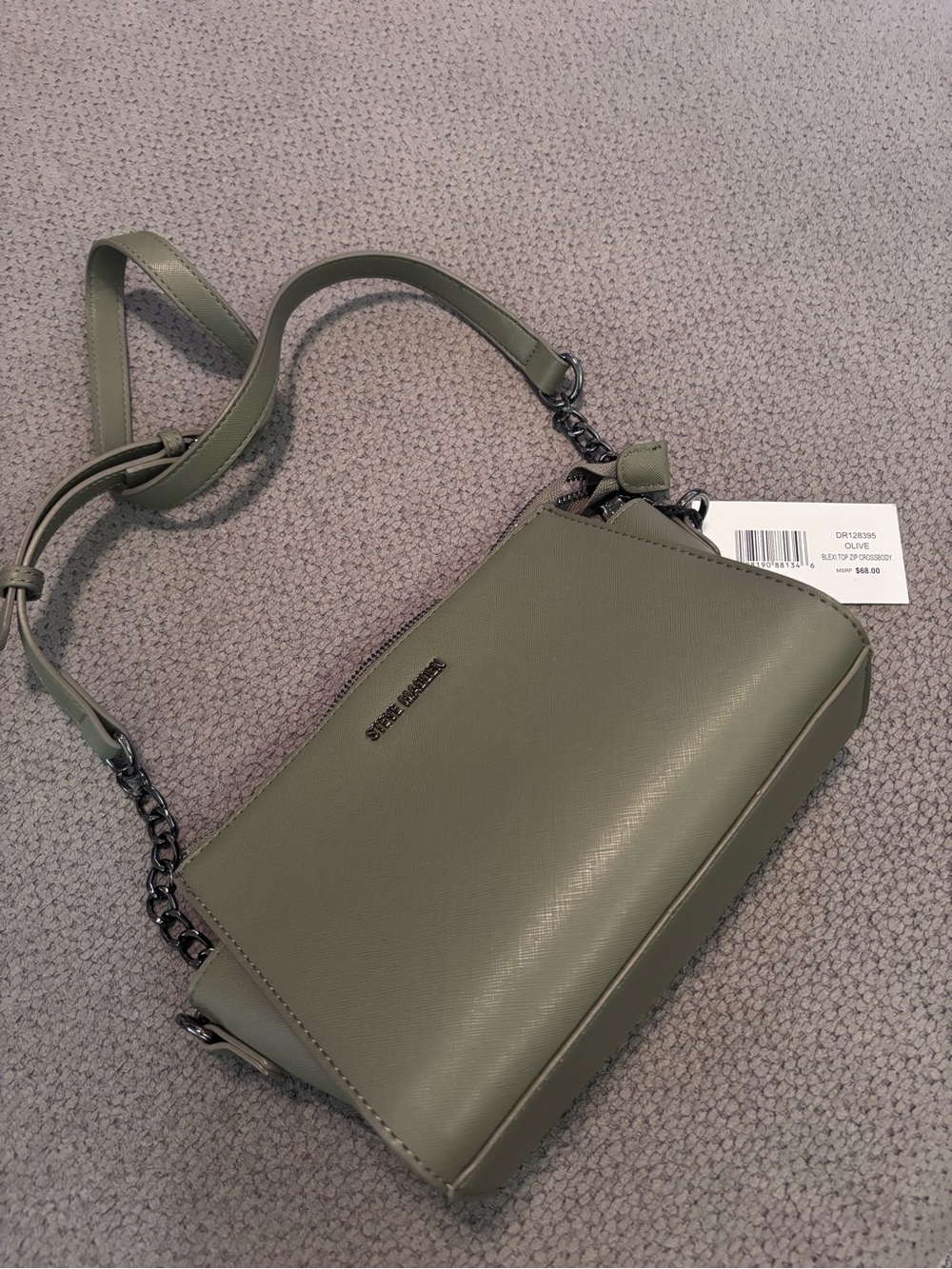 Steve Madden Olive Green Crossbody Shoulder Bag